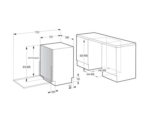 Встраиваемая посудомоечная машина GORENJE GV693B67AD